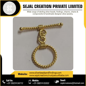 Vente en gros de fermoirs à bijoux de qualité supérieure Fermoirs à bascule en argent 925 pour bijoux Cabochon Bijoux Verre plat transparent - Product Image 5