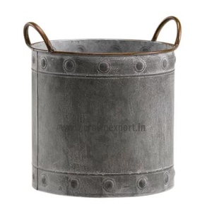 Macetas de pared colgantes de círculo de lata rústico, diseño de lujo, soporte de plantas para el hogar, macetas de flores para interior/exterior, maceta para césped - Product Image 5