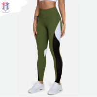 Pantalons de sport taille haute pour femmes, leggings de yoga de qualité supérieure avec poche cachée, couleurs et designs personnalisables, 100% polyester