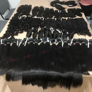 WHOLESALE Mix Hair Mixed Human Hair Extension Body Wave Packed Blend Human Hair