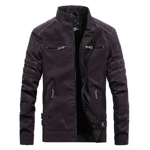 Chaqueta de Motocicleta Unisex de Cuero Negro de Alta Calidad con Cuello Alto, Capucha e Impermeable para Invierno - Marca Personalizada - Product Image 3