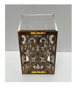 Boîtes de rangement avec motifs en nacre blanche, artisanat en bois de perle, poubelles, bac à poussière de luxe de styliste pour décorations de mariage, pour EID RAMADAN - Product Image 1