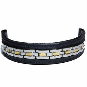 Bande de sourcils vide faite à la main de luxe de haute qualité pour cheval avec pneu décoratif en métal saphir en acier inoxydable de qualité supérieure - Product Image 2