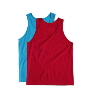 Débardeur de fitness unisexe écologique à séchage rapide, 100 % coton, matière tricotée respirante, style décontracté, forte demande - Product Image 4