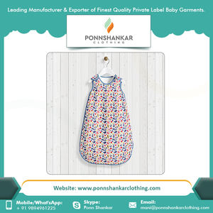 100 saco de dormir de algodón orgánico para bebé a precio asequible con personalización saco de dormir para bebé unisex tiene certificado India - Product Image 3