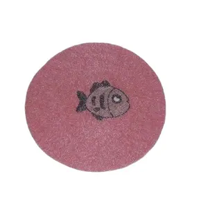 ピンクのガラスビーズプレースマットの魚のデザイン他の色も利用可能テーブルマット食器ディナーテーブルの装飾