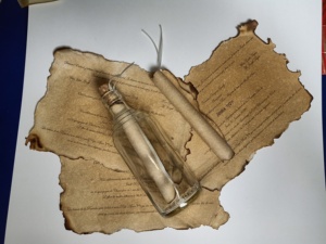 Bouteilles en verre vides pour mariage, papiers adhésifs décoratifs, pour Invitations de mariage - Product Image 3