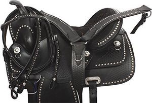 Selle de cheval western de course à barils de marque Y&Z en cuir véritable durable de qualité supérieure, quincaillerie en acier inoxydable, siège souple, logo personnalisé - Product Image 2