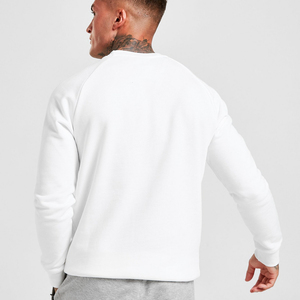 เสื้อสเวตเชิ้ตคอกลมสีขาวสำหรับผู้ชาย ผ้าฝ้ายฟลีซแท้ ผลิตตามสั่ง ขายดี รุ่นใหม่ ตามความต้องการของลูกค้า - Product Image 3