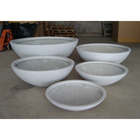 Jardinières basses en terrazzo léger en fibre de verre, fabriquées au Vietnam, très vendues, pour la maison et le jardin, écologiques, style moderne, résistantes aux UV