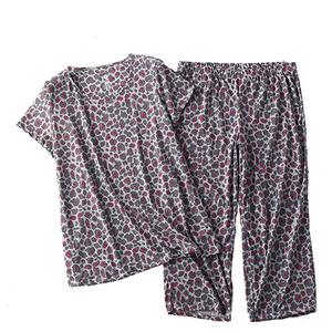 Ensemble pyjama d'été pour femmes, en Jersey de coton, nouvelle collection - Product Image 4