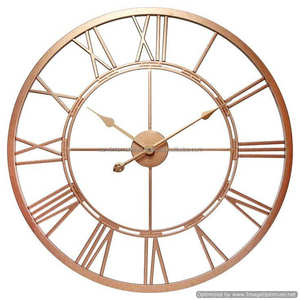 Horloge murale design de luxe en acrylique Feuilles de fer Design Quartz Horloge suspendue à face unique Aiguille circulaire Boîte élégante Emballage - Product Image 3