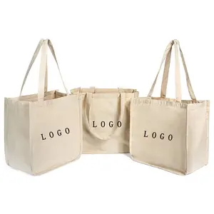 Bag Cotton Bag Premium Custom Embroider Jute Cotton Canvas Beach Shopping Bag