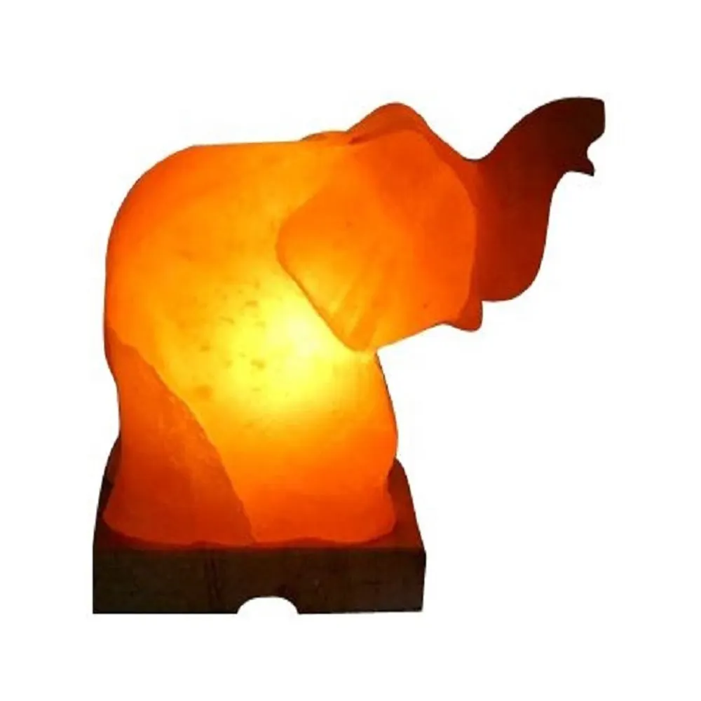 Himalaya Kameel Zout Lamp Met Lamp, Roze Animal Shape Rock Zout Lamp Met Houten Basis, goedkope Pakistaanse Vervaardigd Zout Lampen