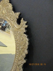 Oval Tin Metal Clad <b>Mirror</b> for Metal Decoration Home Decoration and for Homes Decor Purpose Handicrafts New Design <b>Mirror</b> - Product Image 3