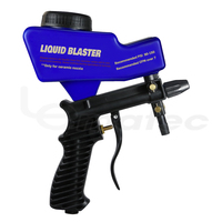 Pistolet de sablage portable LEMATEC 600cc avec tuyau de 1,8 m, double alimentation, pression réglable, pistolet manuel