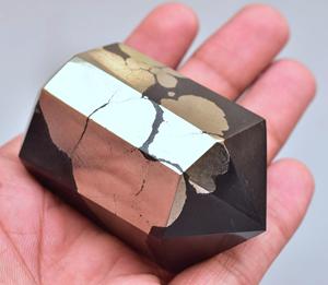 Apache Gold Pyrite Tower / Apache ทองคำไพไรต์พลอยทาวเวอร์/ไพไรต์ทาวเวอร์อัญมณีหายาก Apache คริสตัลไพไรต์ - Product Image 5