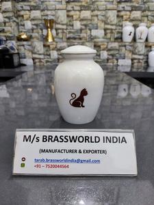 Urna de cremación de perlas, urna de cremación de mascotas de diseño moderno, suministros funerarios para cenizas de mascotas - Product Image 3