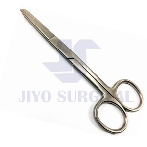 Ciseaux d'opération chirurgicale certifiés CE pansement manuel en acier inoxydable disséquant la lame droite tranchante/émoussée - Product Image 6