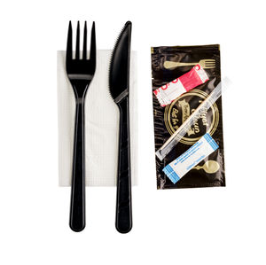 Kits de cubiertos PP PS con Eco, juego de cubiertos de plástico Premium de lujo, cuchara, tenedor, cuchillo - Product Image 1