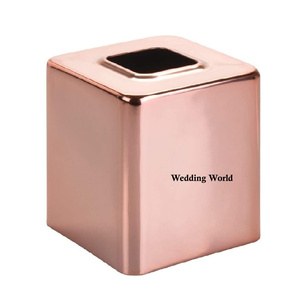 <b>WEDDING</b> WORLD Square Shape Metal <b>Tissue</b> Box Customized Shape Handmade Napkin Holder Black Powder Coated Luxury Dispenser Uttar - Product Image 4