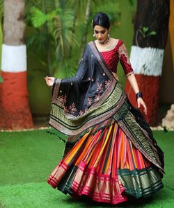 Tendance georgette broderie séquence travail lehenga choli avec dupatta festival porter prix de gros vêtement ethnique ApparelGarment - Product Image 3