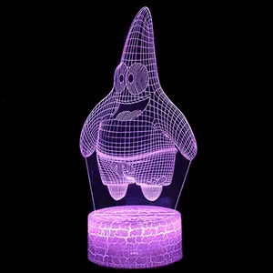 3D Lamp Light Custom Design Decoration Acrylic Lamp 3D Light Base Acrylic LED Night Light for Kids