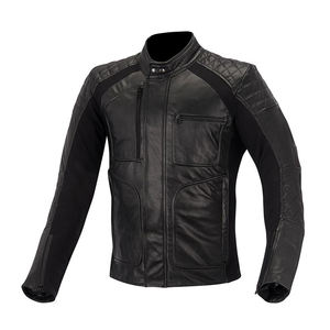 Blouson en cuir homme, pour moto - Product Image 5