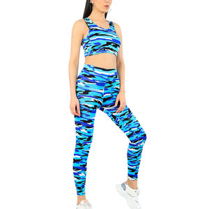 Sujetador de Yoga para entrenamiento en gimnasio personalizado, legging suave de elevación de cadera, conjunto de yoga para mujer - Product Image 1