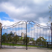 Puerta Decorativa de Hierro Forjado con Letra W de Alta Calidad