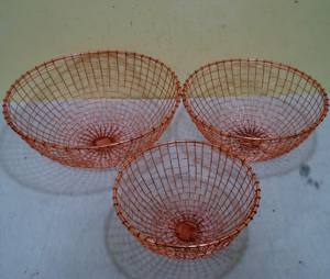 Cesta de alambre de fruta con forma personalizada de oro rosa, alta calidad, para decoración del hogar, el más vendido - Product Image 6