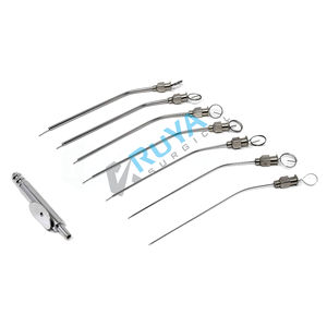 Pinzas nasales de microtubo de succión con adaptador, 12, 13, 14, 16, 18, 20, 22, de acero inoxidable, aprobado por CE - Product Image 1