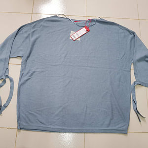 Pull-over décontracté et respirant anti-boulochage Topgear pour femme, 60 % viscose 40 % coton, col rond, manches longues, collection automne - Product Image 1