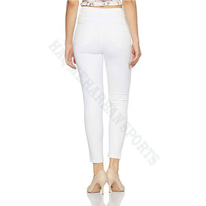 Wholesale Custom Women Plus Size Elastic <b>Stretch</b> High Waist Dark Wash Jeans Pencil Skinny <b>Denim</b> Trousers Vintage - Product Image 2