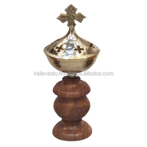 Brass Sun <b>Incense</b> Burner and Charcoal <b>Cone</b> Holder Aromatherapy Diffuser in Resin for Individual & Home Use - Product Image 5