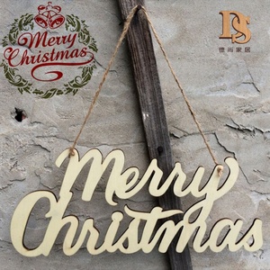 Merry Christmas Laser-Cut Wooden Sign Home and <strong>Garden</strong> <strong>Ornaments</strong> Elegant Letters Decoration <strong>for</strong> Wall <strong>Wood</strong> Crafts Wooden Boxes - Product Image 3