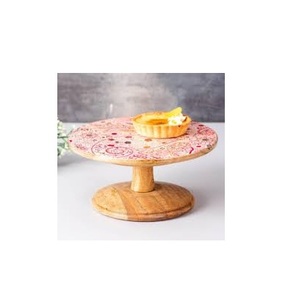Support à gâteau en bois rustique, 10 pièces, pour dessert, mariage, taille personnalisée - Product Image 3
