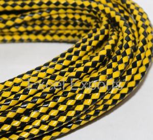 Vente en gros String multicolore en cuir tressé avec cordon 3mm-8mm Laisses pour chien et fabrication de bijoux pour sacs Produits en cuir - Product Image 2