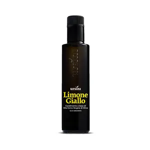 Olio extravergine di oliva italiano con giallo limone 250 ml bottiglia per la vendita al dettaglio