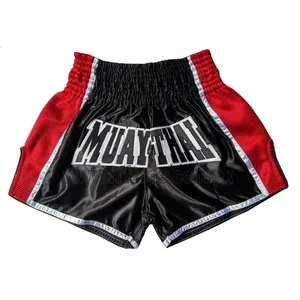 Custom Muay Thai Shorts Satin Silk Fabric Wholesale Muay Thai Boxing Shorts