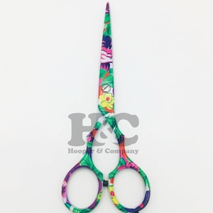 Tijeras personalizadas, tijeras de corte de pelo de acero inoxidable de 6 pulgadas con punta de hoja afilada Roma para salones de belleza y peluquería, logotipo de visón - Product Image 3