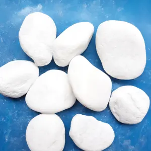 Tinh thể tự nhiên tuyết trắng sỏi đá sỏi đá cuội cho vườn lát và biệt thự trang trí - Product Image 1