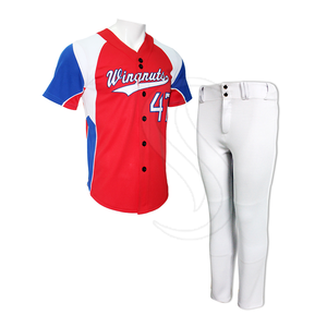 Jersey de softbol de alta calidad al por mayor en blanco de secado rápido sublimación camisetas de béisbol uniforme de béisbol personalizado - Product Image 3