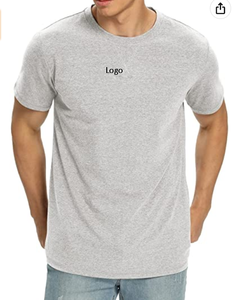 เสื้อยืดคอกลมผ้าฝ้ายพรีเมี่ยมสำหรับผู้ชายแขนสั้นระบายอากาศได้ดีสวมใส่สบายบนร่างกายของคุณทำให้คุณรู้สึกสบายตลอดทั้งวัน - Product Image 2