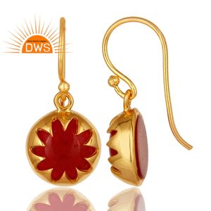 Trending 2026 Sterling Silver Natural <b>Red</b> Aventurine Gemstone Dangle <b>Earring</b> For Women Jewelry Manufacturer - Product Image 3