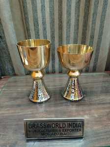Fournitures d'église gravées de calice et de PATEN, classique, cuivworld inde - Product Image 6