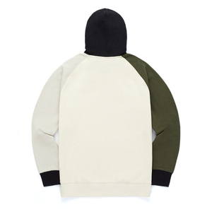 Pull à capuche bloc extensible pour hommes, vêtement surdimensionné, couleur noire, - Product Image 4