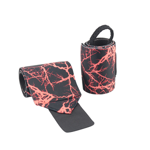 Custom Adjustable Gym Sports <b>Wrist</b> Wraps Neoprene Protective <b>Weight</b> Lifting Support Premium Cotton Material - Product Image 5