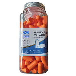 سدادات أذن بتصميم جديد بعدد 50 زوج من سدادات أذن من البولي يوريثان الرغوية للحد من الضوضاء يمكن التخلص منها في زجاجة سدادات أذن - Product Image 4