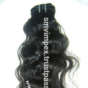 100% sin procesar cutícula completa Remy Extensión de cabello indio natural. Mejores tamaños y extensión de cabello sin desprendimiento - Product Image 1